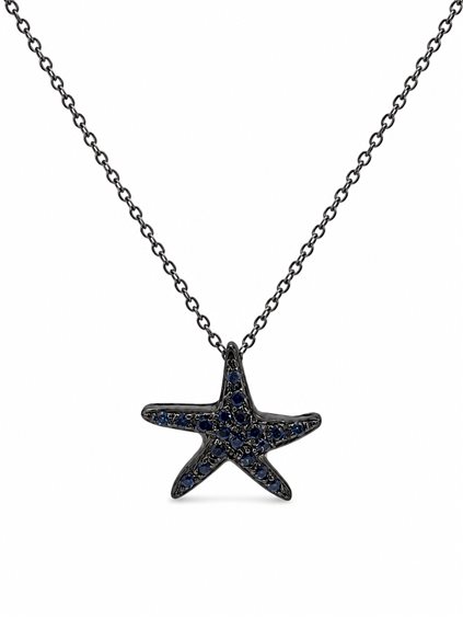 Collana Cianfrone Gioielli Donna in Oro Zaffiro 0.20 Ct COOR-80-198 - COOR-80-198